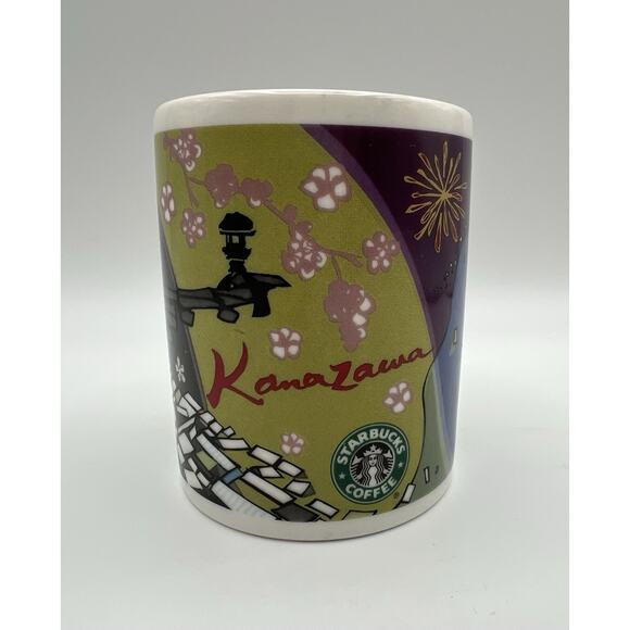Starbucks Mug Kanazawa City Limited Design Old Logo 12oz Made in Japan 2007 - Picture 1 of 12